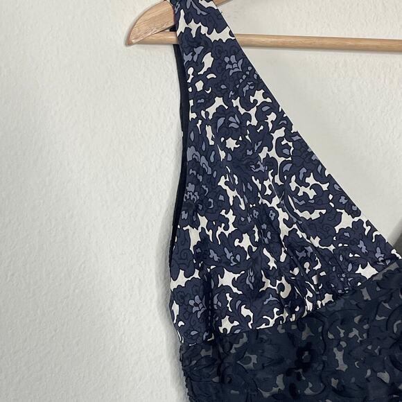 MILLY  OF NEW YORK  SILK  LACE FLORAL PRINT COCKTAIL  DRESS‎ SIZE S - Picture 5 of 7